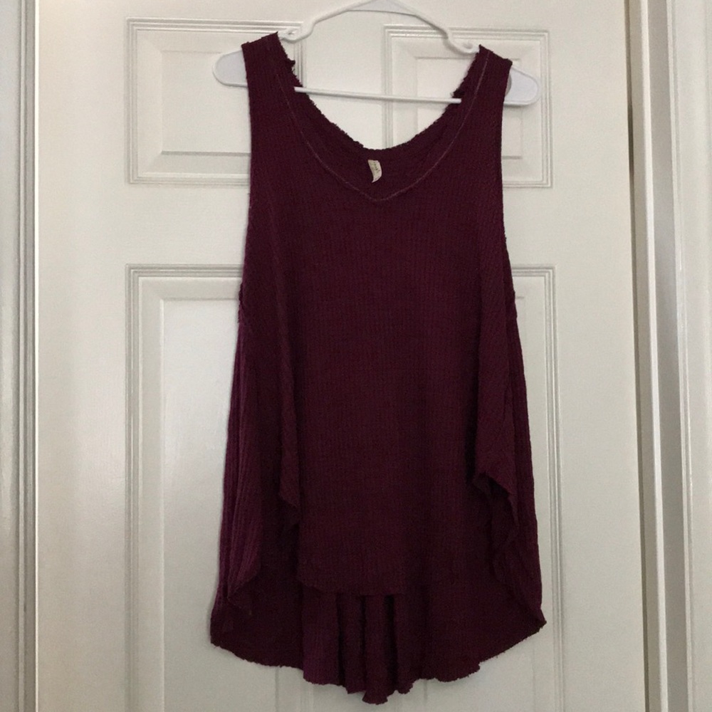 Free People maroon tank
